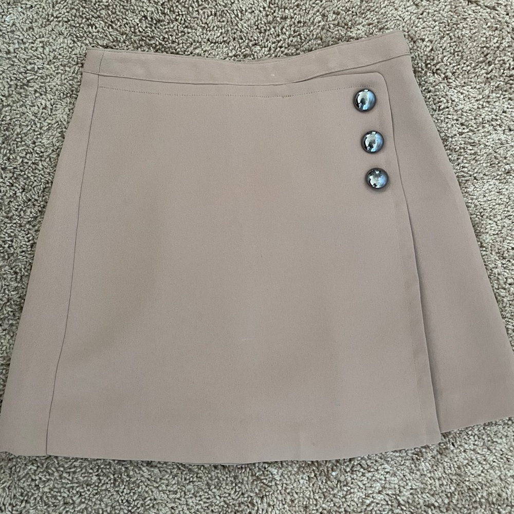 Cute Forever 21 Tan Skirt with Buttons